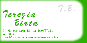 terezia birta business card